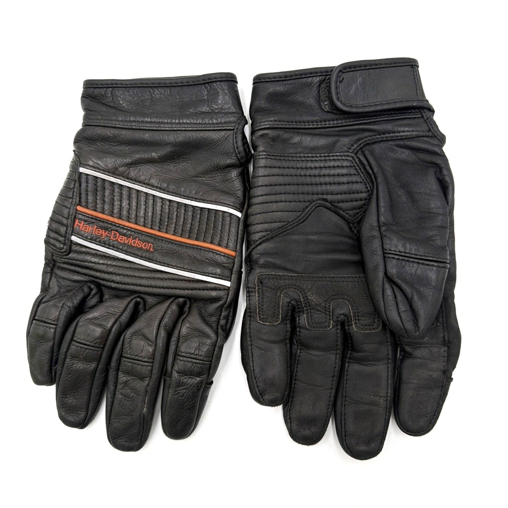 Harley-Davidson Full-Finger Leather Riding Gloves Highway 100 M/L